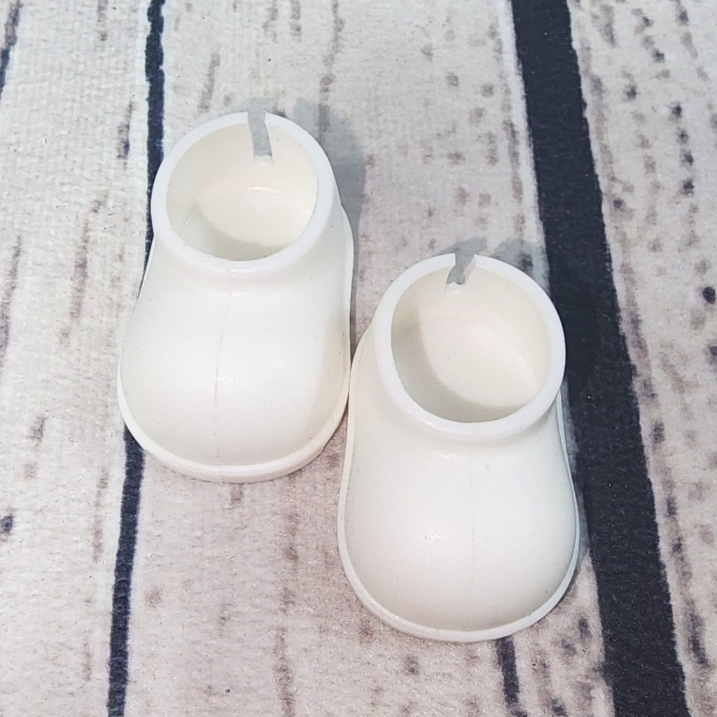 White Vinyl Shoes Specially Designed For Labubu